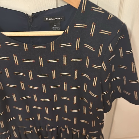 Club Monaco Matchstick Peplum Dress size 8 - Picture 2 of 8